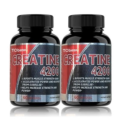 Customizable Creatine 4200 Capsules The Perfect Supplement for Muscle Strength Gains