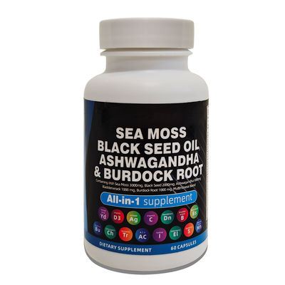 Sea Moss Black Seed Oil Ashwagandha Ginger Capsules The Perfect Addition to Your Diet