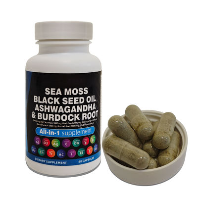 Sea Moss Black Seed Oil Ashwagandha Ginger Capsules The Perfect Addition to Your Diet