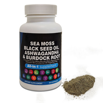 Sea Moss Black Seed Oil Ashwagandha Ginger Capsules The Perfect Addition to Your Diet